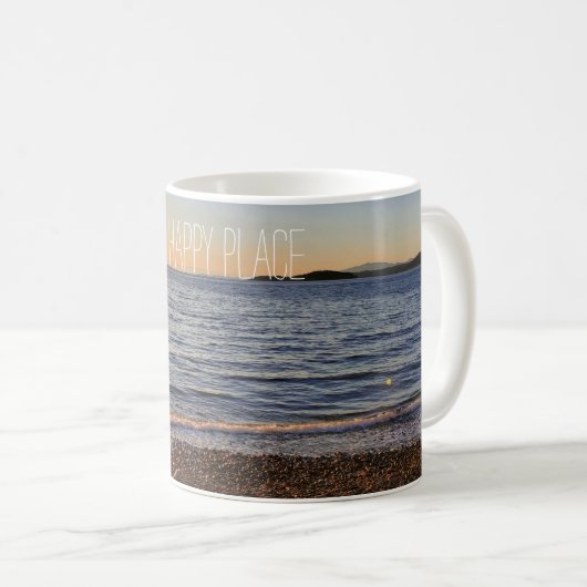 Landschaftlich Beach Sunset Foto Magnet Kaffeetasse (VorderseiteRechts)