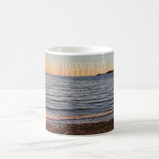 Landschaftlich Beach Sunset Foto Magnet Kaffeetasse (Mittel)
