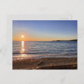 Landschaftlich Beach Sunset Foto Postkarte (Vorne/Hinten)