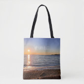 Landschaftlich Beach Sunset Foto Tasche (Vorderseite)