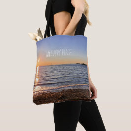 Landschaftlich Beach Sunset Foto Tasche