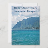 Landschaftlich Beach Vacation Jubiläumsgratis Gruß Karte (Vorderseite)