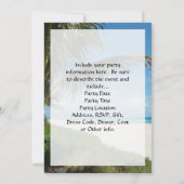 Landschaftlich Beach, Zweigstelle Side Palm Einladung (Rückseite)