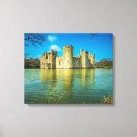 Landschaftlich Bodiam Castle in East Sussex Englan