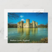 Landschaftlich Bodiam Castle in East Sussex Englan Postkarte (Vorne/Hinten)