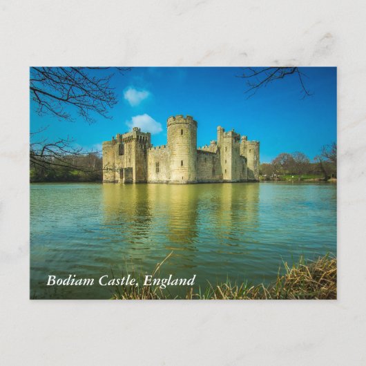 Landschaftlich Bodiam Castle in East Sussex Englan Postkarte (Vorderseite)
