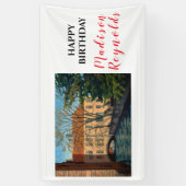 Landschaftlich Brügge Canal View Geburtstagsbanner Banner (Vertikal)