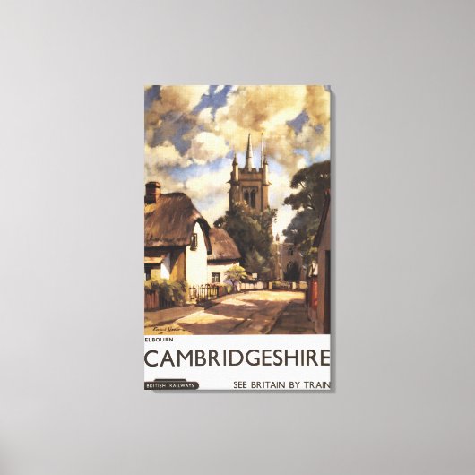 Landschaftlich Country View British Railposter Leinwanddruck (Vorderseite)