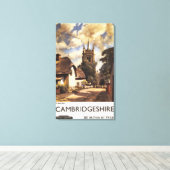 Landschaftlich Country View British Railposter Leinwanddruck (Insitu (Holzboden))