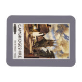 Landschaftlich Country View British Railposter Magnet (Horizontal)