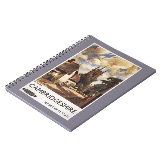 Landschaftlich Country View British Railposter Notizblock (Linke Seite)