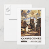 Landschaftlich Country View British Railposter Postkarte (Vorne/Hinten)