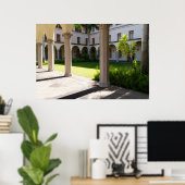 Landschaftlich Courtyard Poster (Heimbüro)