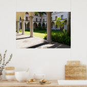 Landschaftlich Courtyard Poster (Küche)