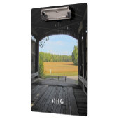 Landschaftlich Covered Bridge-Zwischenablage Klemmbrett (Links)