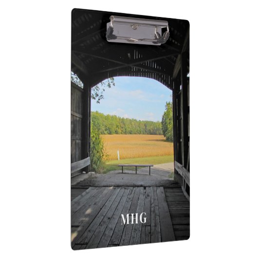 Landschaftlich Covered Bridge-Zwischenablage Klemmbrett (Rechts)