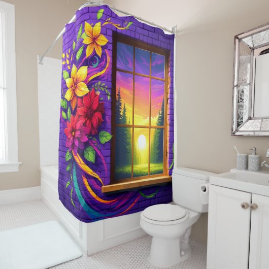 Landschaftlich Duschvorhang (Beispiel)