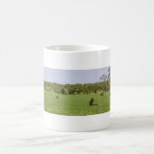 Landschaftlich Elephant Panorama Kaffeetasse (Mittel)