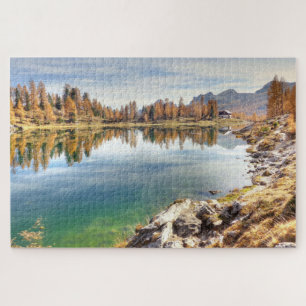 Landschaftlich Federa Lake Landscape - Lago Federa Puzzle