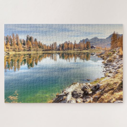 Landschaftlich Federa Lake Landscape - Lago Federa Puzzle (Horizontal)