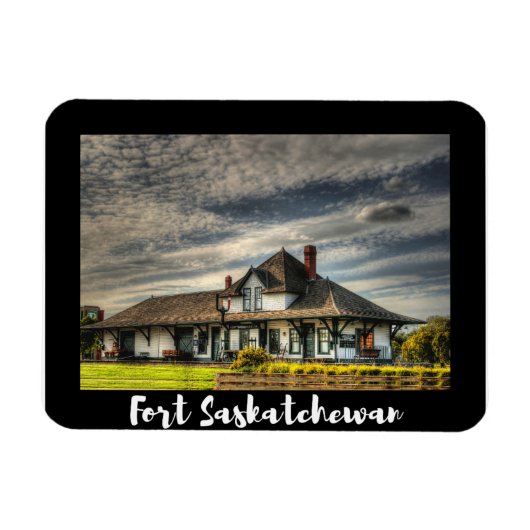 Landschaftlich Fort Saskatchewan Magnet (Horizontal)