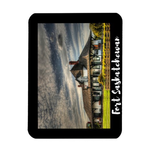 Landschaftlich Fort Saskatchewan Magnet (Vertikal)