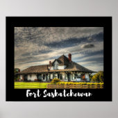 Landschaftlich Fort Saskatchewan Poster (Vorne)