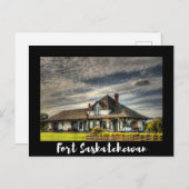 Landschaftlich Fort Saskatchewan Postkarte (Vorne/Hinten)