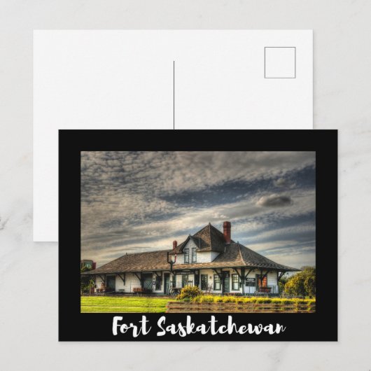 Landschaftlich Fort Saskatchewan Postkarte (Vorne/Hinten)