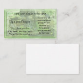 Landschaftlich gestalten-Wasserfall Visitenkarte (Vorne/Hinten)