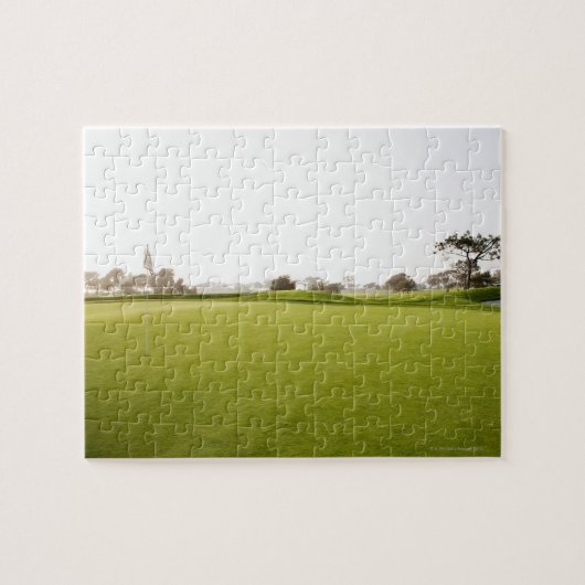 Landschaftlich, Golf, Golf-Kurs, Gras, Landschaft, Puzzle (Horizontal)