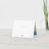 Landschaftlich Hearts in the Sand Beach Wedding Vi Dankeskarte (Rückseite)