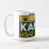 Landschaftlich Kansas Retro Silhouette Kaffeetasse (Links)