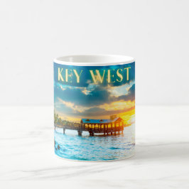 Landschaftlich Key West Pier Kaffeetasse