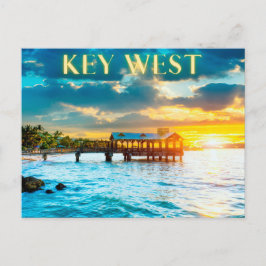 Landschaftlich Key West Pier Postkarte