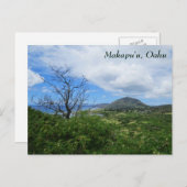 Landschaftlich Makapudau Oahu Hawaii Berge Blick a Postkarte (Vorne/Hinten)