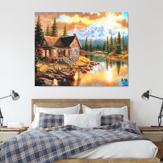 Landschaftlich Nature Zuhause Leinwand Art (Insitu (Schlafzimmer))