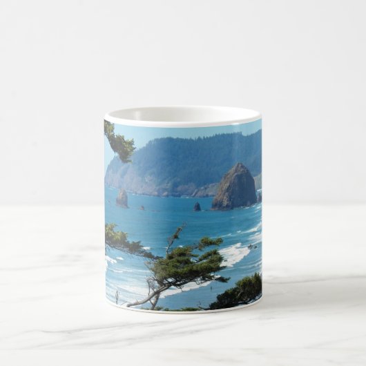 Landschaftlich Oregon Seascape Foto Kaffeetasse (Mittel)