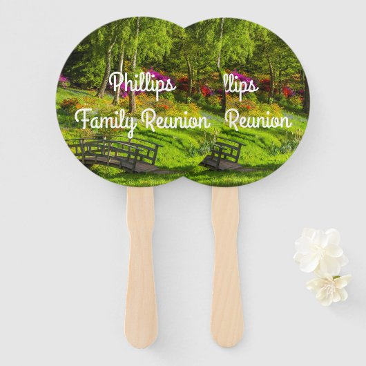 Landschaftlich Park Family Wiedersehen Fächer (Vorne und Hinten)