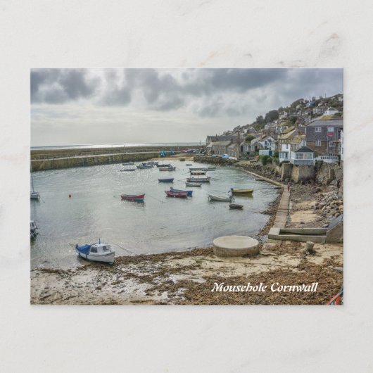 Landschaftlich Picture Mousehole Cornwall Postkarte (Vorderseite)
