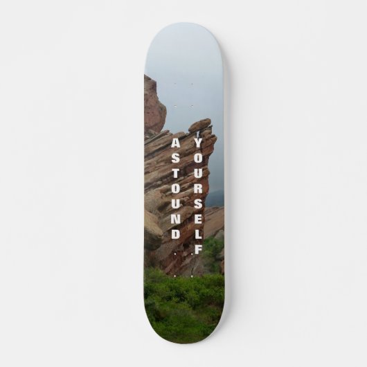 Landschaftlich Red Rocks Colorado Skateboard (Vorne)