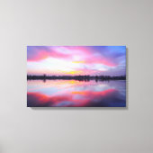 Landschaftlich rosa Landschaft Leinwanddruck (Vorderseite)