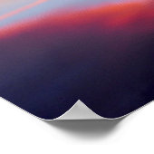 Landschaftlich rosa Landschaft Poster (Ecke)