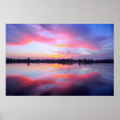 Landschaftlich rosa Landschaft Poster (Vorne)