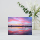 Landschaftlich rosa Landschaft Postkarte (Stehend Vorderseite)