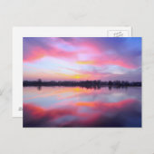 Landschaftlich rosa Landschaft Postkarte (Vorne/Hinten)