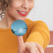 Landschaftlich Runder Aufkleber