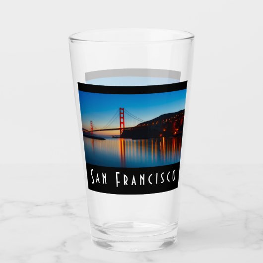 Landschaftlich San Francisco Glas (Vorderseite)