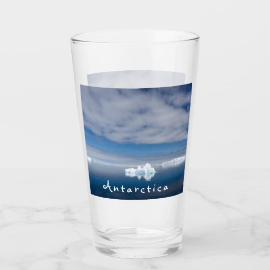 Landschaftlich schwimmendes Foto mit Text Glas (Vorderseite)