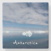 Landschaftlich schwimmendes Foto mit Text Steinuntersetzer (Vorderseite)